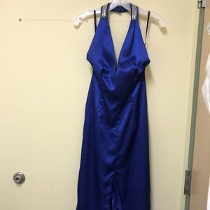 Blue prom dress